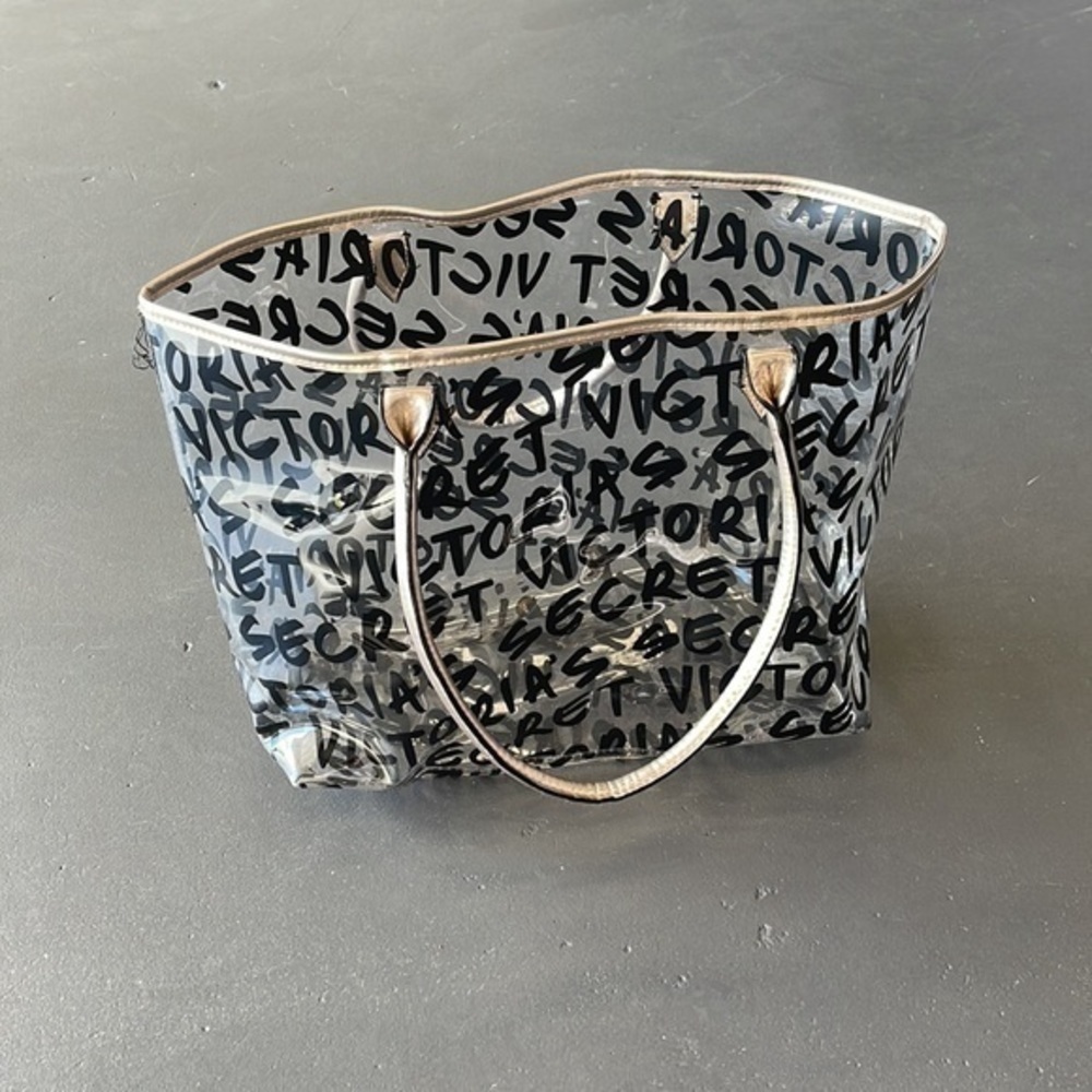 Victorias Secret graffiti clear tote - Picture 2 of 4